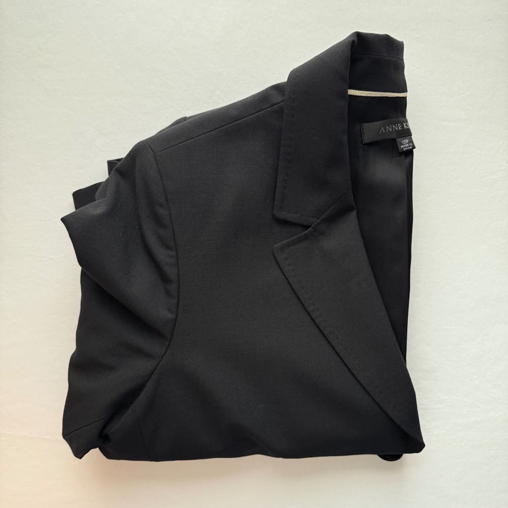 Anne Klein Suit Black Wool Blend 3-Button Blazer Jacket 12P Petite - Picture 14 of 14